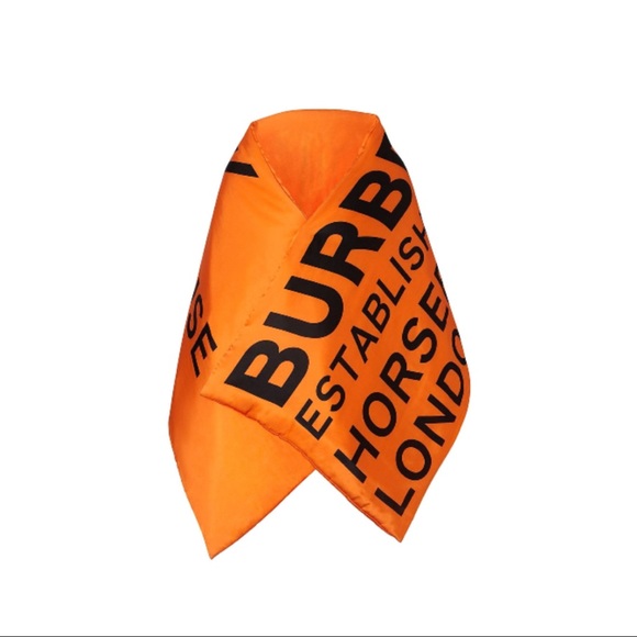 Burberry Orange Padded Scarf - Picture 7 of 13